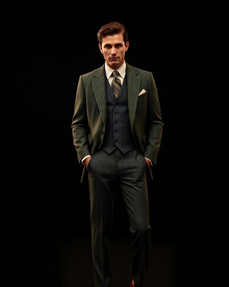 Three-Piece Tweed
